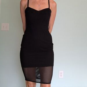 Express Black Fitted Dress